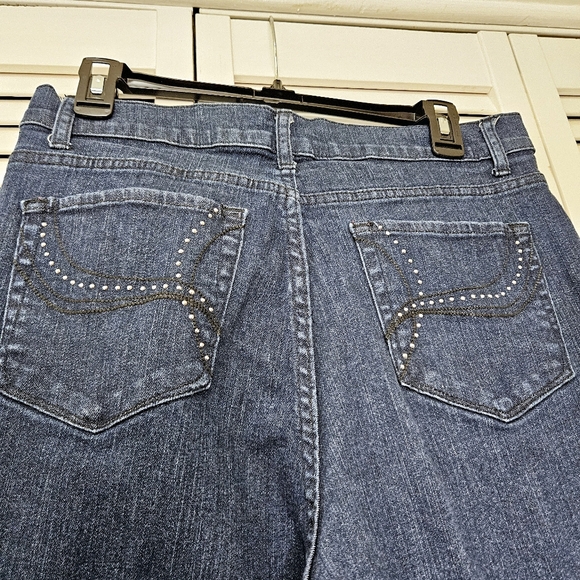 Women's Lee Classic Fit at the Waist Jeans with embroidery & Sequins size 12 - Picture 3 of 6